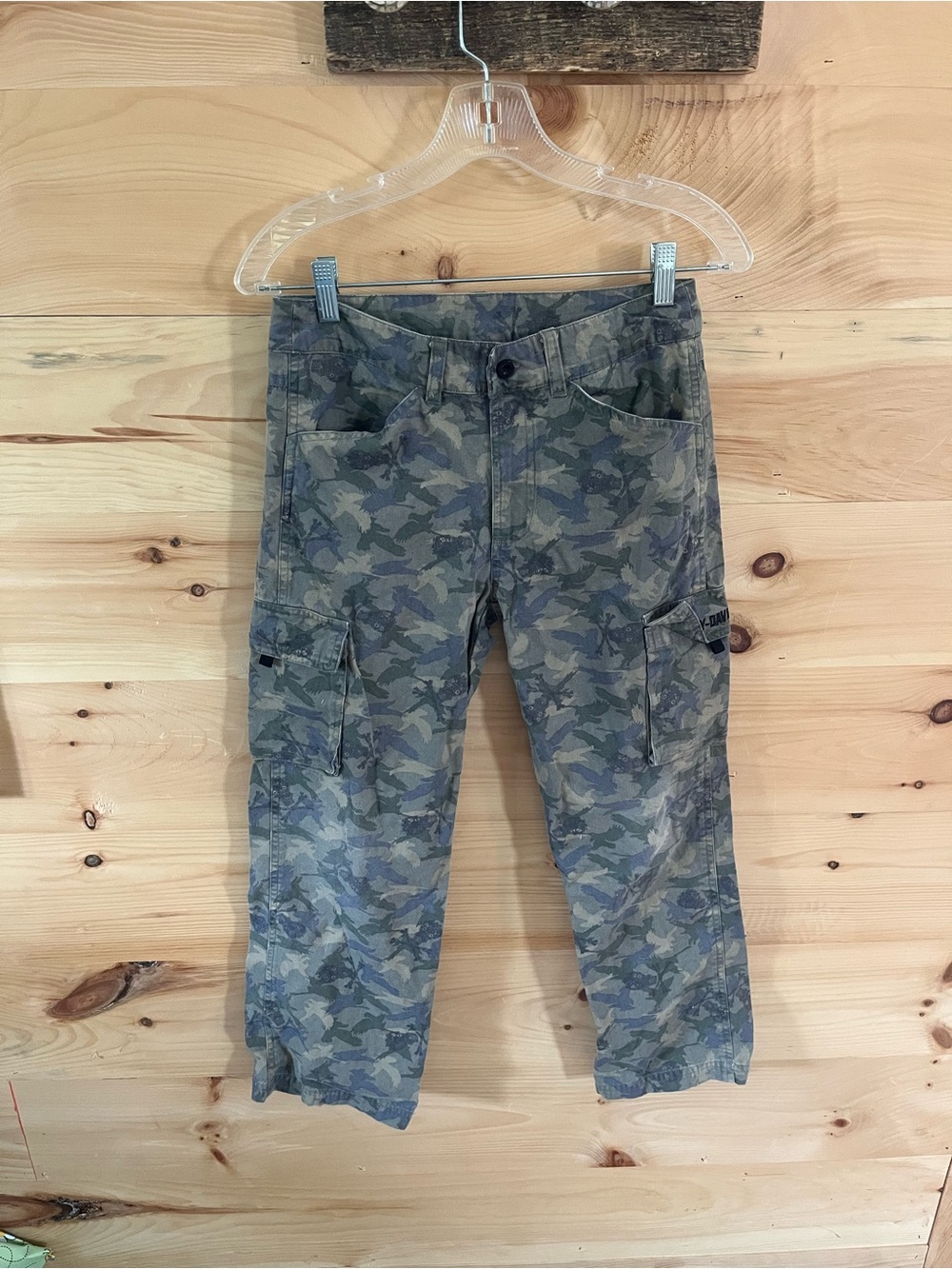 Women’s Harley Davidson Camo Cargo 100% Cotton Pants Size 12